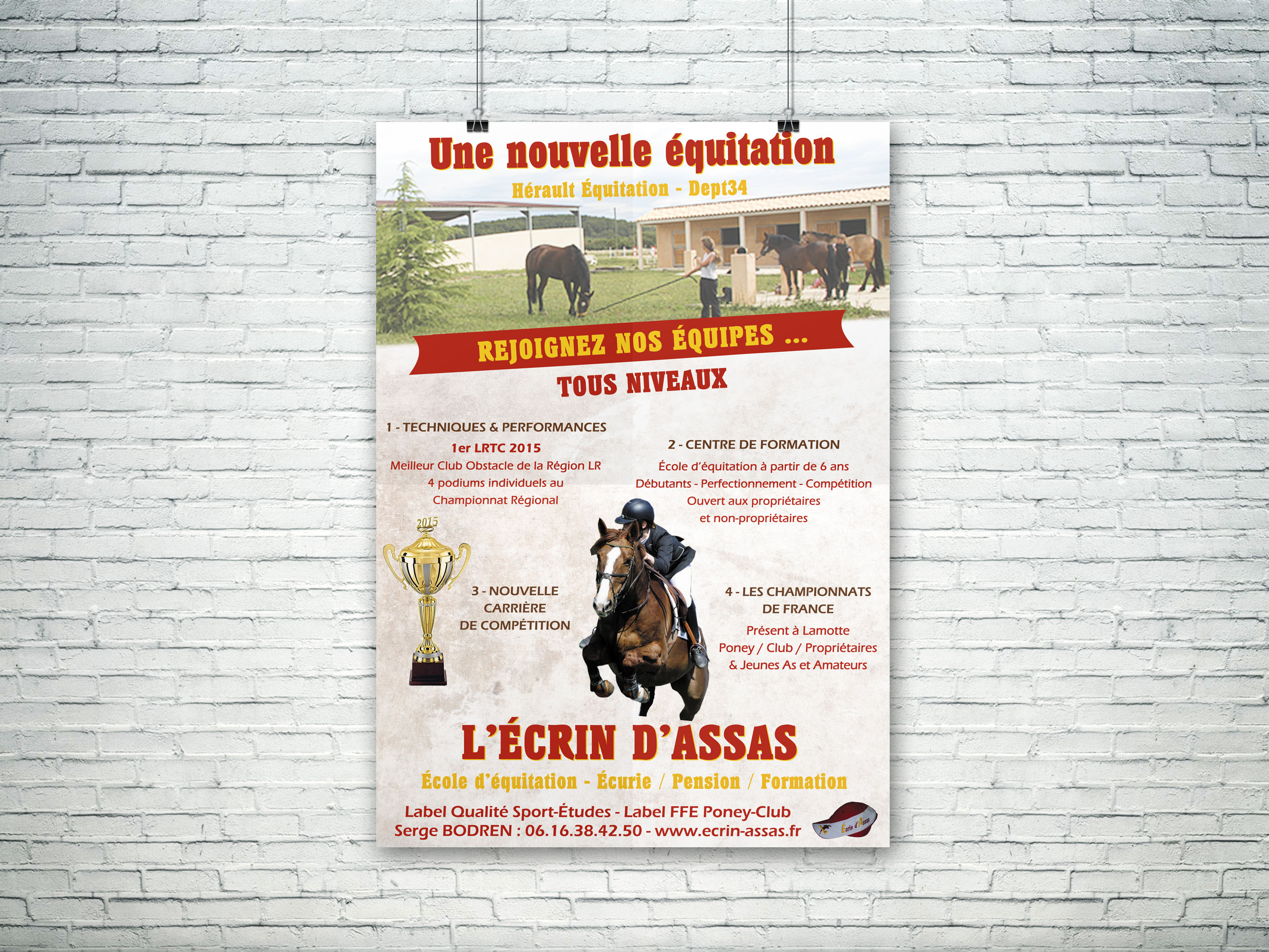 Flyer Centre équestre Ecrin d'Assas